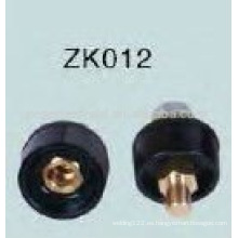 Venta caliente Negro Conector de soldadura ZK012 macho / hembra